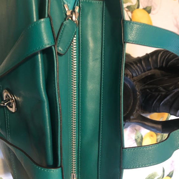 Coach Gently Used Legacy Jade Leather Tote #19982 - Picture 12 of 16